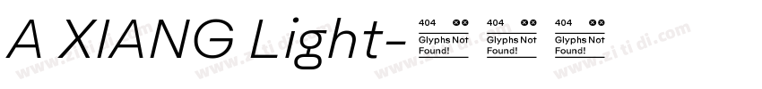 A XIANG Light字体转换